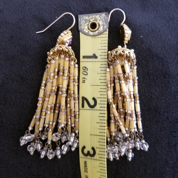 Lee Angel Set of Gold Tone Necklace & Earrings - Picture 7 of 8